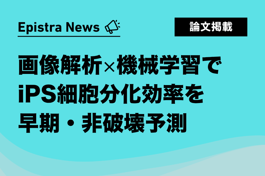 画像解析×機械学習でiPS細胞分化効率を早期・非破壊予測